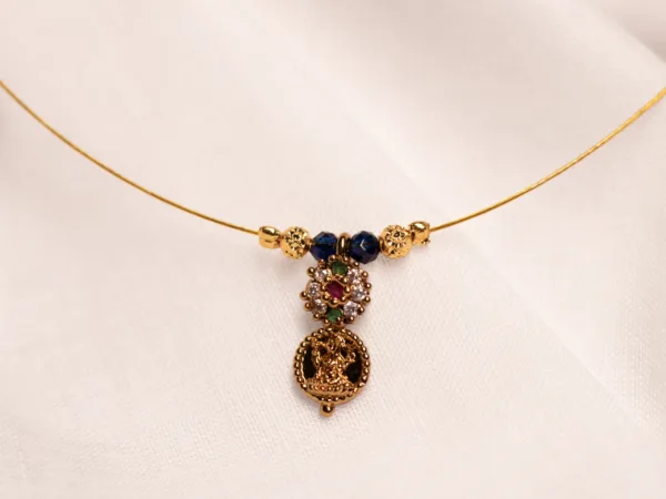 Traditional Lakshmi Coin Invisible Necklace