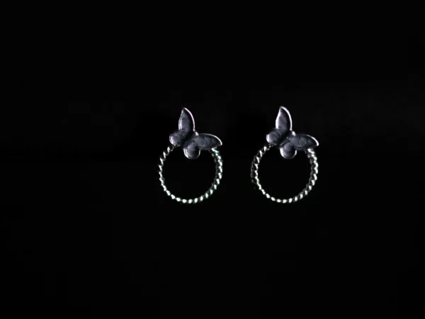 Twin Butterfly Drop Earring