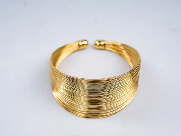 Geometric Layered Bangle Bracelet