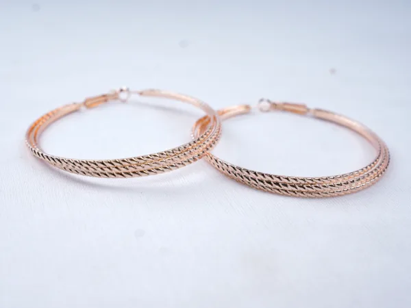 Casual Look Earrings, Classy Earrings, Fashion Earrings, Gold Coloured Earrings