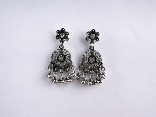 Antique Floral Jhumki For Women